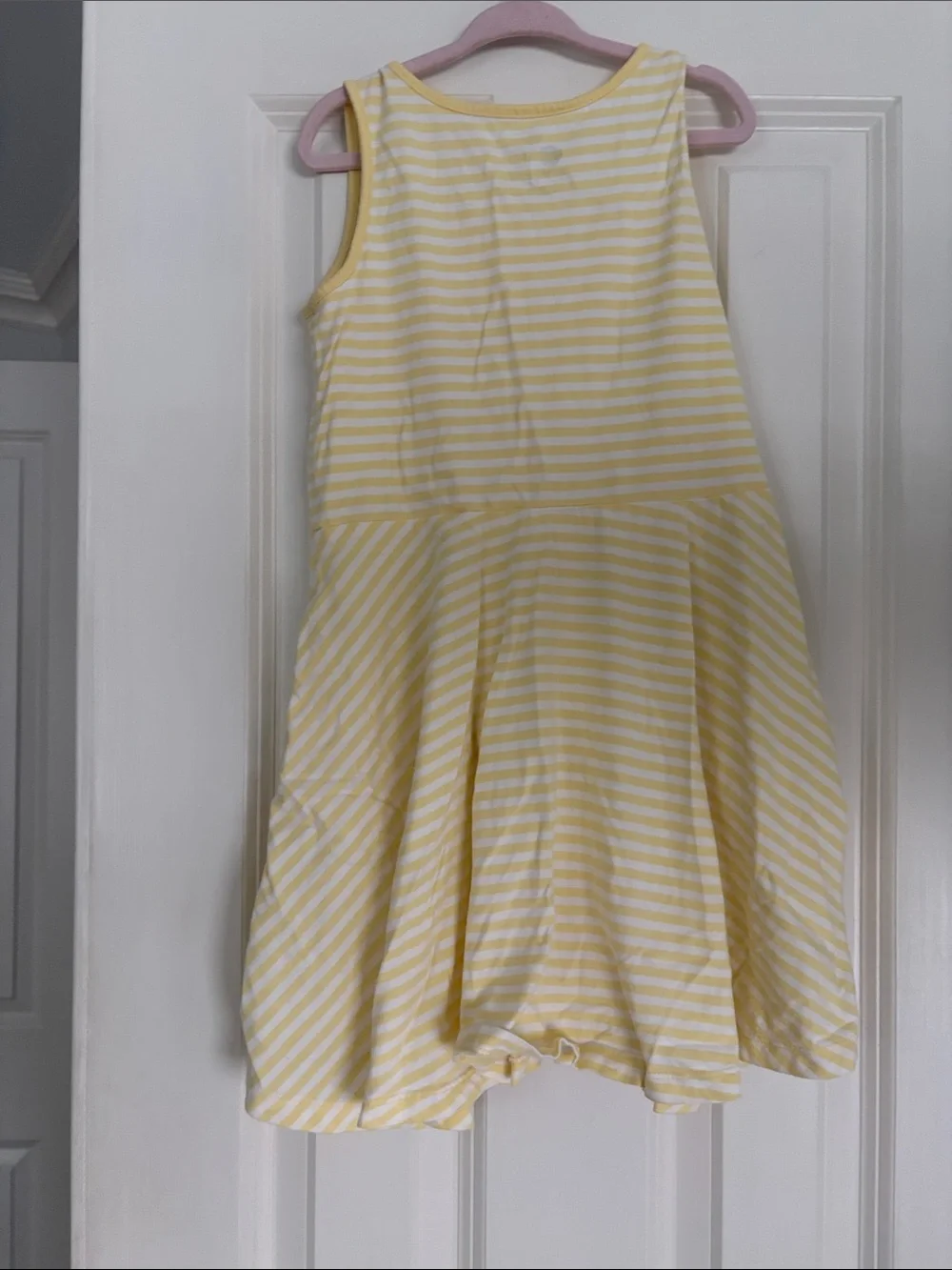 Primary Girls' Yellow Stripe Sleeveless Sundress